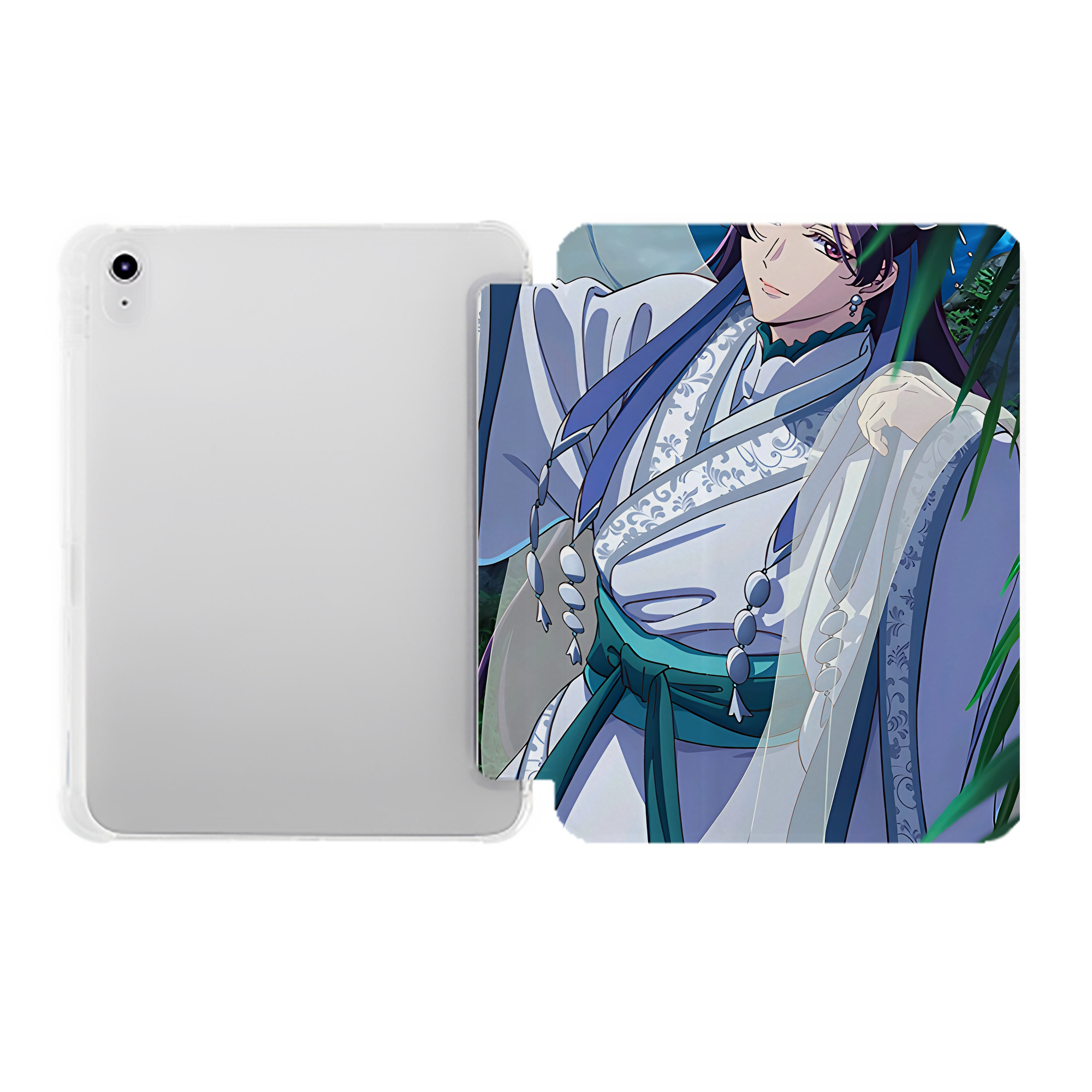 （画像用） 薬屋のひとりごと The Apothecary Diaries IPad ケース ペン収納付き 三つ折りスタンド PUレザー×シリコン 対応機種9.5/10.5/10.9インチ